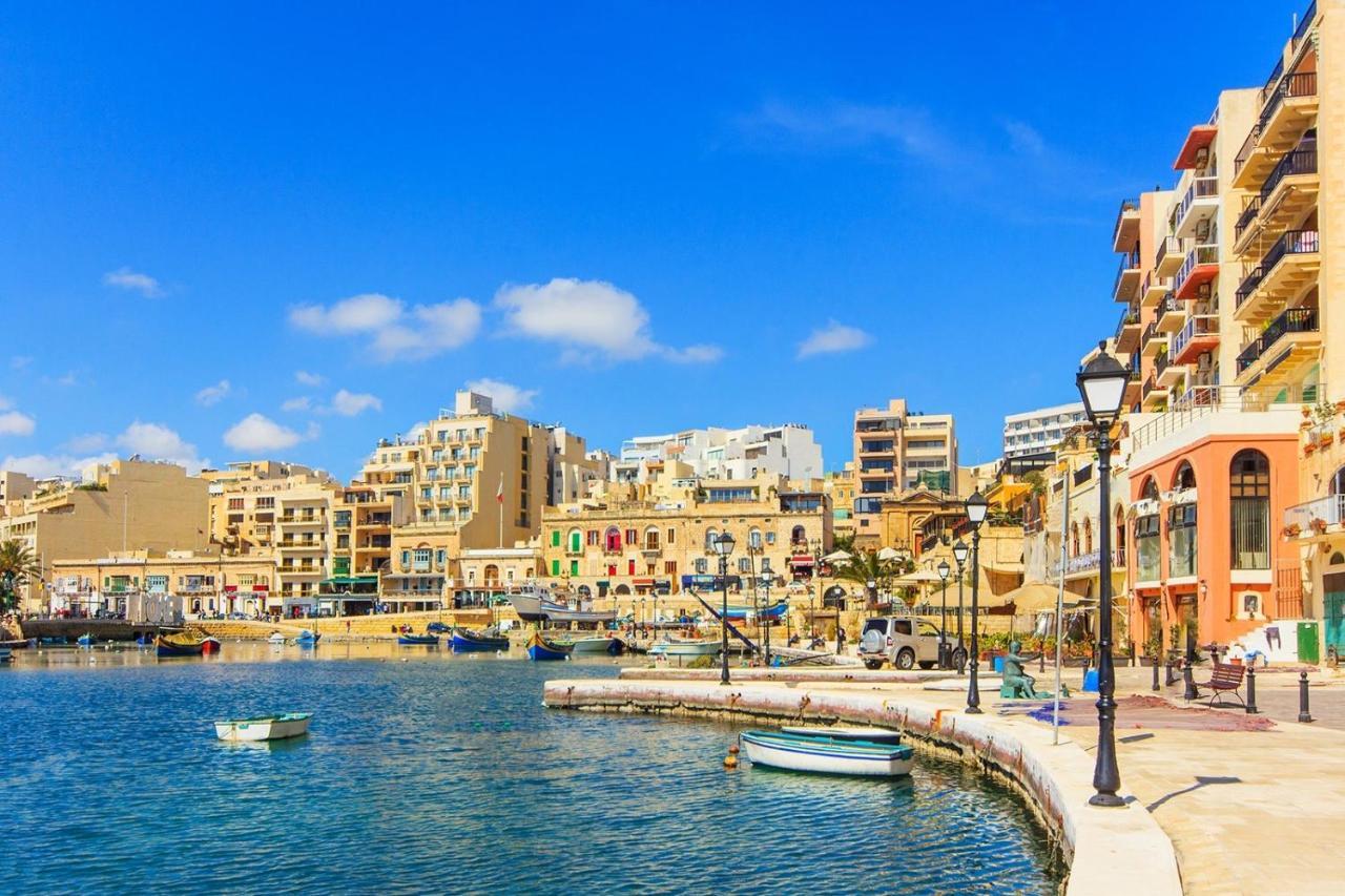 Ferienwohnung Luxury Garden View At Spinola Bay St Julians San Ġiljan Exterior foto